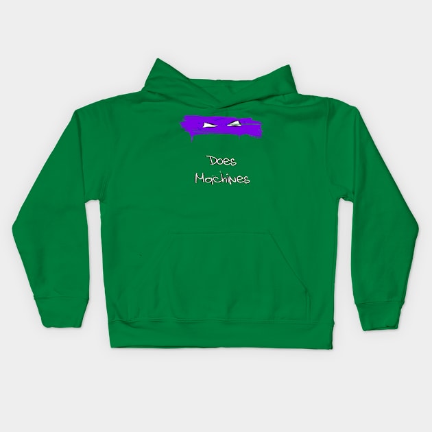 Donatello Does Machines Kids Hoodie by enfuego360